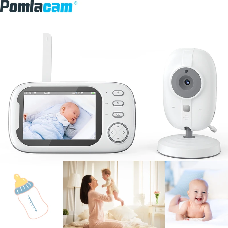 

Baby monitor 3.5"LCD HD Digital Wireless Camera Two-way Audio Caregiver Child Safety Surveillance Video Night Vision ABM600