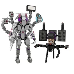 NEW  Skibidi Toilet Figures builing Blocks Camerman Cutlery Armor Variation Anti Titan Moddel Toys For Kid Xmas Birthday Gift