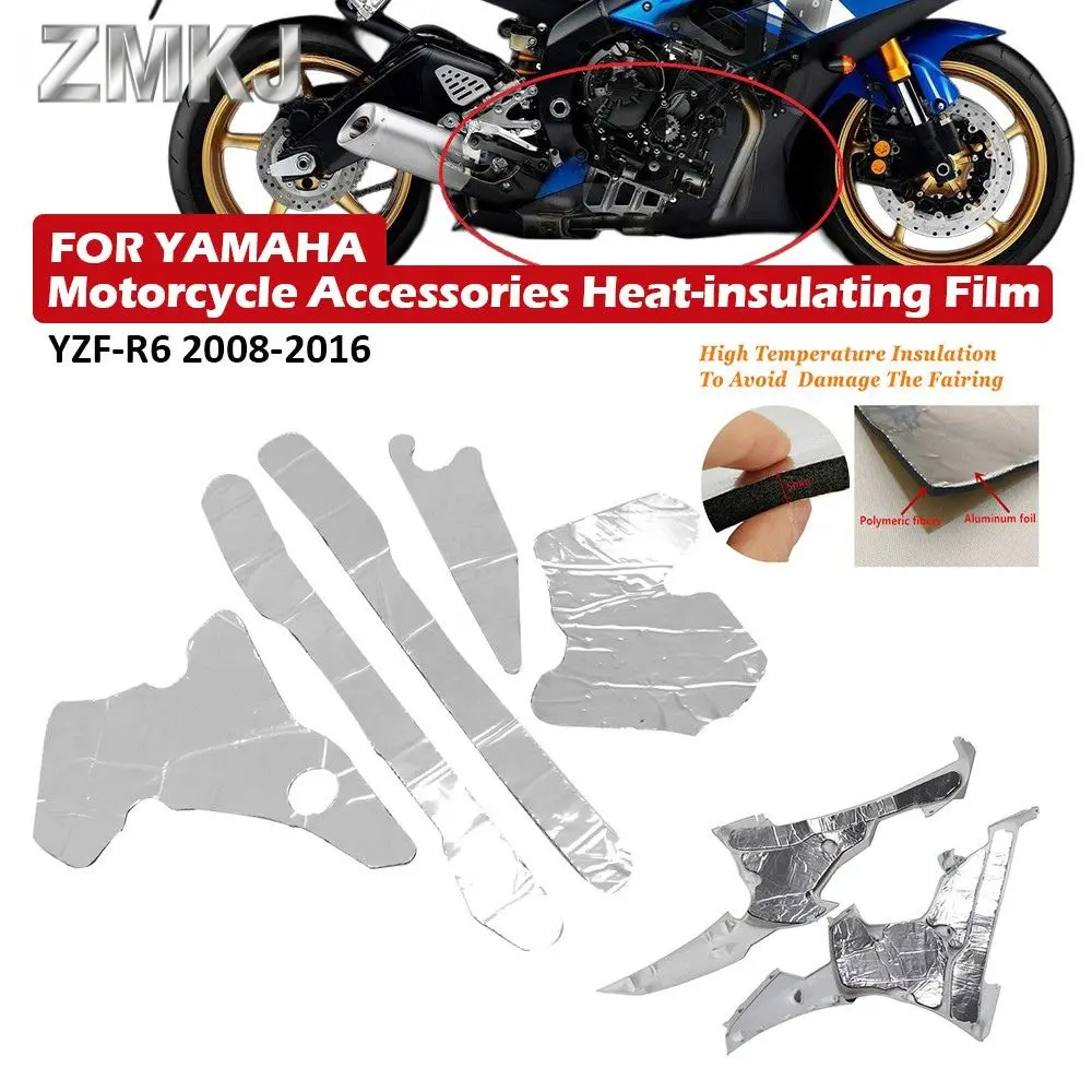 

For Yamaha YZF R6 YZF-R6 2008-2016 2015 Heat Shield Fairing Melting Protection Pre-Cut Insulation Sponge Motorcycle Accessories