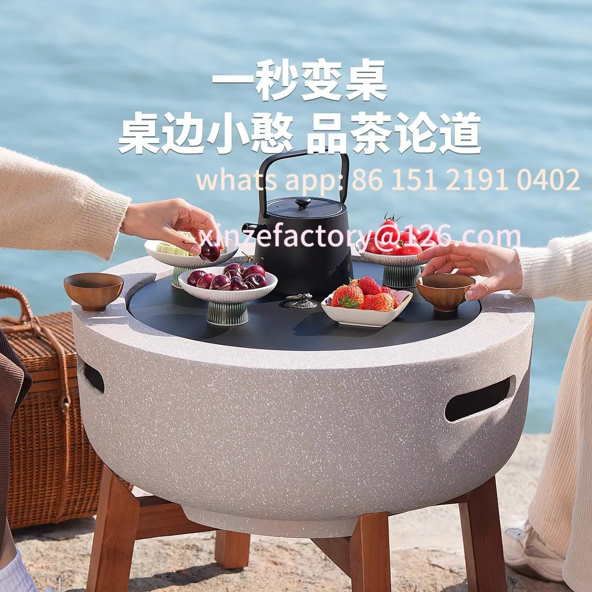 

Customizable Stove Tea Baking Stove Set Household Utensils Winter Garden Stove BBQ Table Basin Its