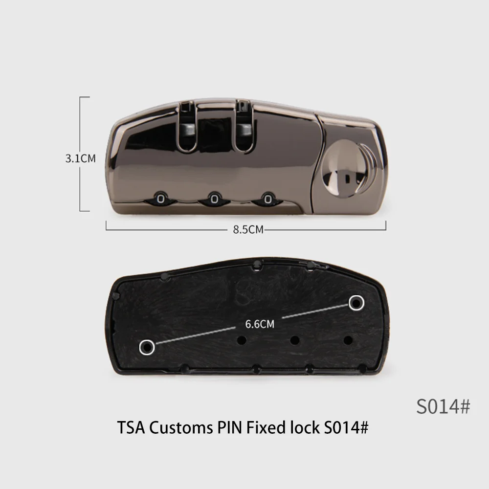 Fixed combination lock, advanced color fixed lock, fashion luggage fixed lock quality assurance safe and strong