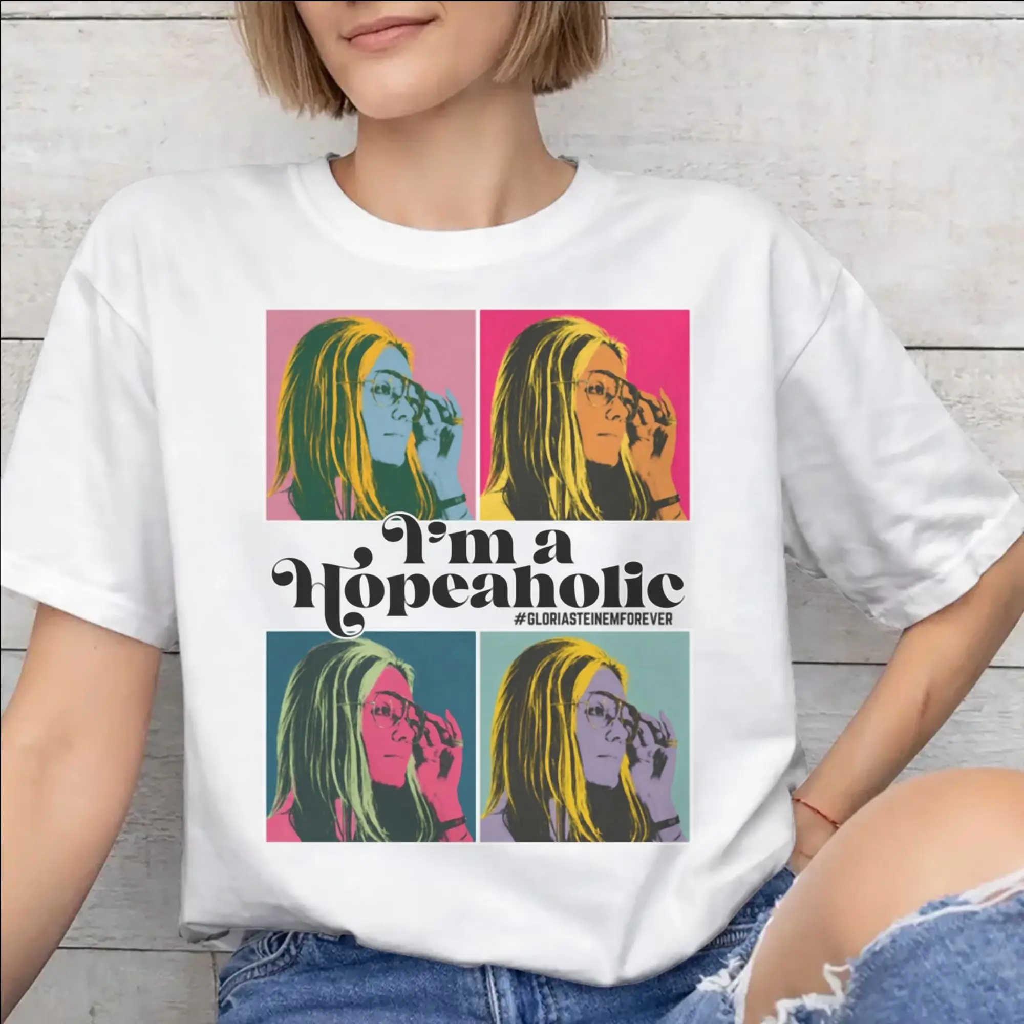 Men Women RIP Gloria Steinem  T Shirt 100% Cotton Printed T-Shirt  Clothing Outfits