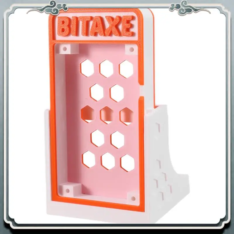 プレミアム 3D プリンタスタンド Bitaxe Gamma 601 Bitaxe Supra 401 マイナーブラケット Bitaxe Gamma 601 スタンドオレンジ + ホワイト