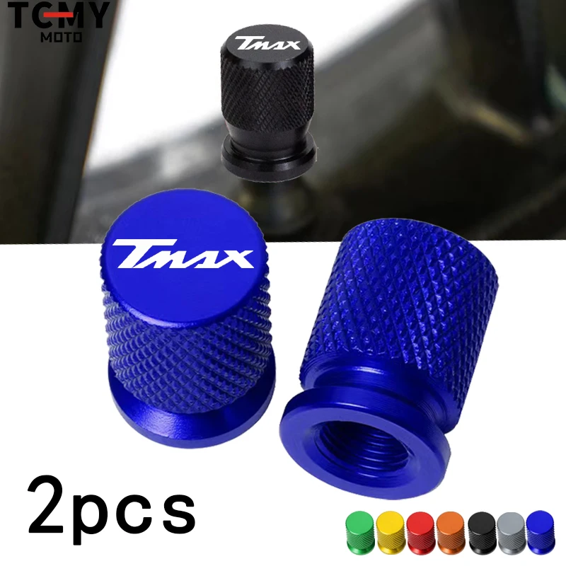 Para Yamaha TMAX t-max 560 530 500 TMax530 SX DX TECH MAX TMAX560 motocicleta CNC válvula de neumático de aluminio puerto de aire tapas de cubierta de vástago