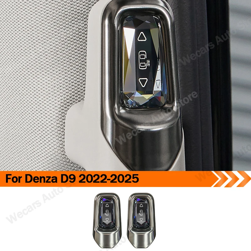 

For Denza D9 2022+ Crystal Centre Door Switch Wireless Control Crystal Button Automatic Door Switch Upgrade auto Accessories