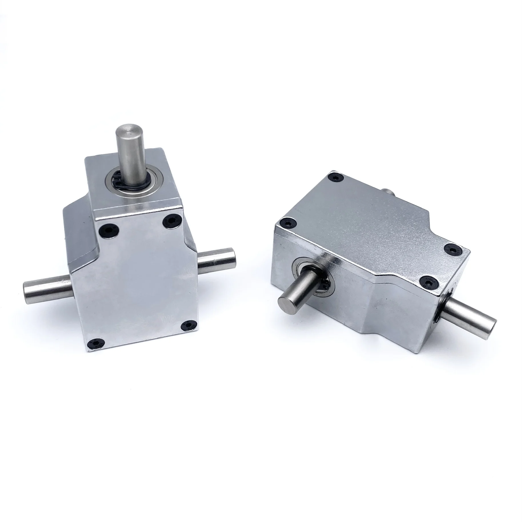 

1:1 8MM Right Angle Commutator Spiral Bevel Gearbox Corner Device Reducer Assembly Single/Double Shaft