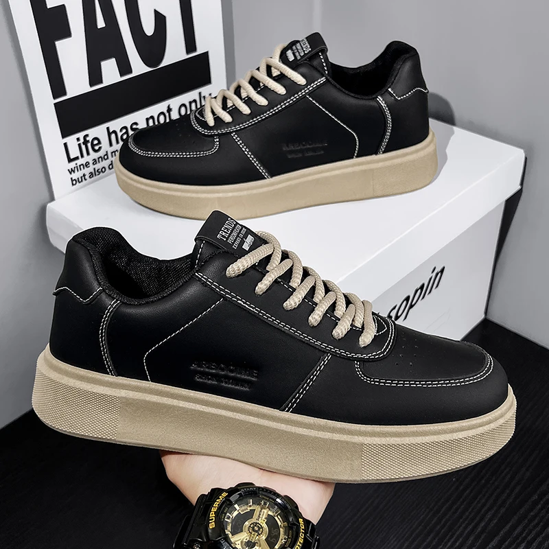 

New Men's Shoes Versatile Breathable Casual Shoes with Thick Soles and Heightening Features Suitable for Sports Activities