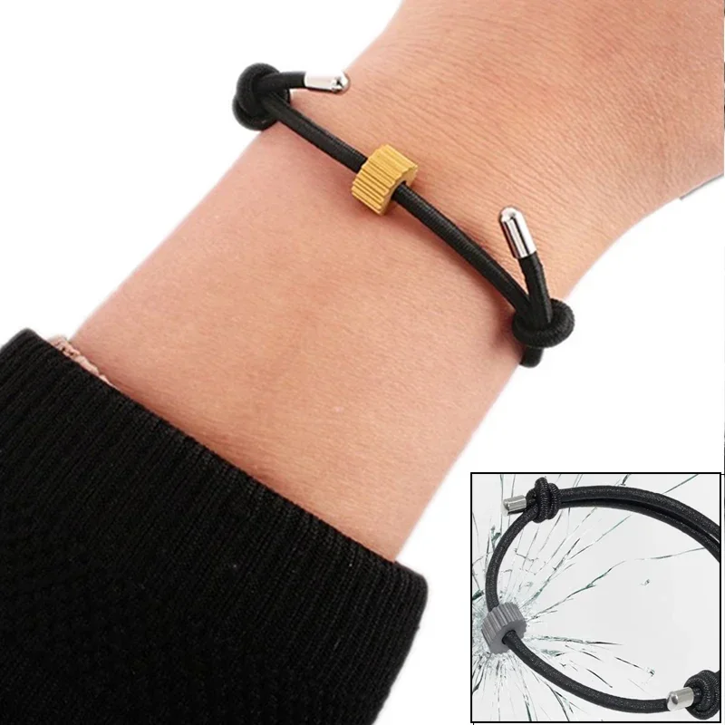 Outdoor EDC Multifunction Tungsten Steel Head Bracelet Car Window Breaker Tools