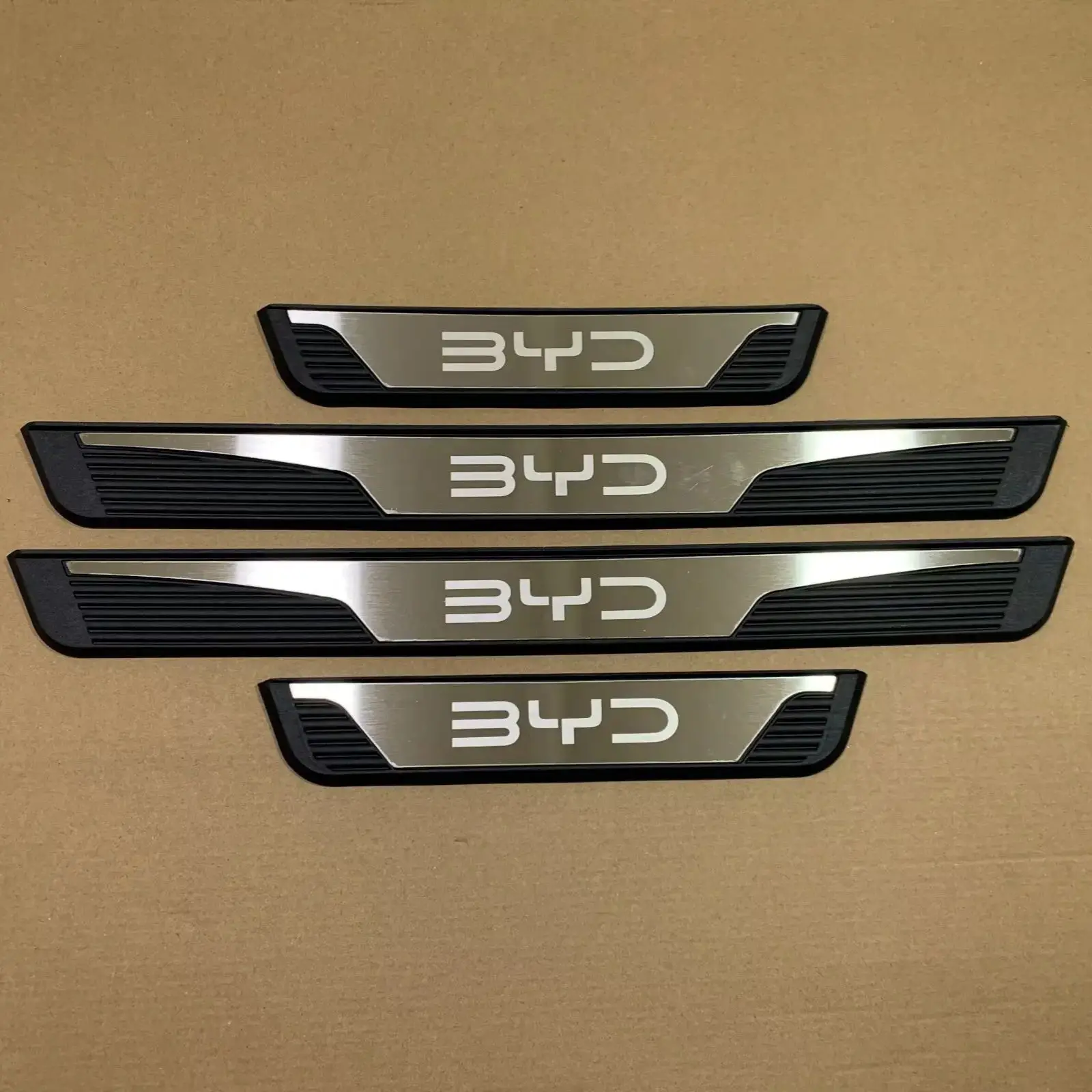 For Byd Song Plus Dm-i Shark Sealion 6 2021 2022 -2025 Door Sill 3d Pedal Shell Scuff Plate Trim Sticker Car Auto Parts Supplies