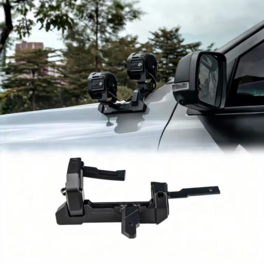 Go Further See Further Tough A-Pillar Brackets for Mounting Dual Auxiliary Lights on for T9 Ford Ranger