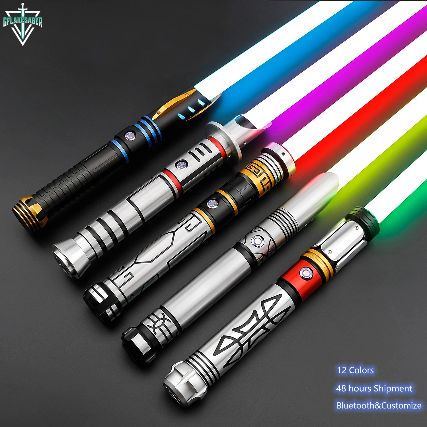 TXQSABER ET Sries Световой меч RGB Heavy Dueling Smooth Swing Light Sword Плюс Размер Металлическая рукоять SNV4 Bluetooth Jedi Laser Косплей