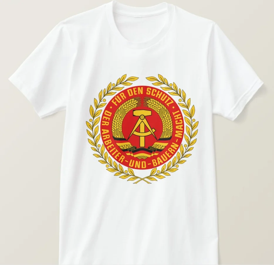 GDR DDR NVA Emblem German Communist East Germany Mens Gift T-Shirt. Summer Cotton Short Sleeve O-Neck T Shirt New S-3XL