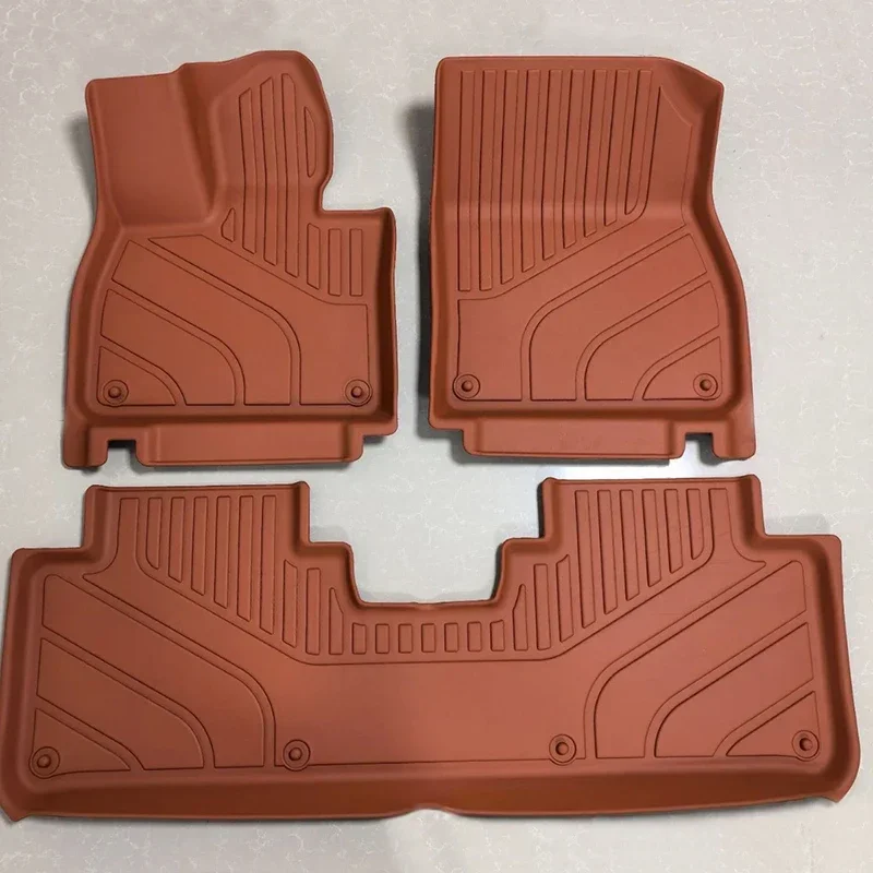 Car Floor Mats for Lixiang L6 2024 Waterproof Non-slip Foot Pad TPE Car Carpet Black Floor Liners Wholesale