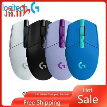 로지텍 G304 무선 게이밍 마우스, PC 컴퓨터용 RGB USB, 인체 공학적 블루투스 마우스, 게이머 G102 마우스 노트북 액세서리