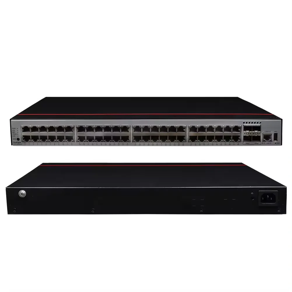 S5735-L48P4XE-A-V2 48-port 1000BASE-T 4-port 10GE SFP+ 2-port 12GE Stack PoE+ Network Switch