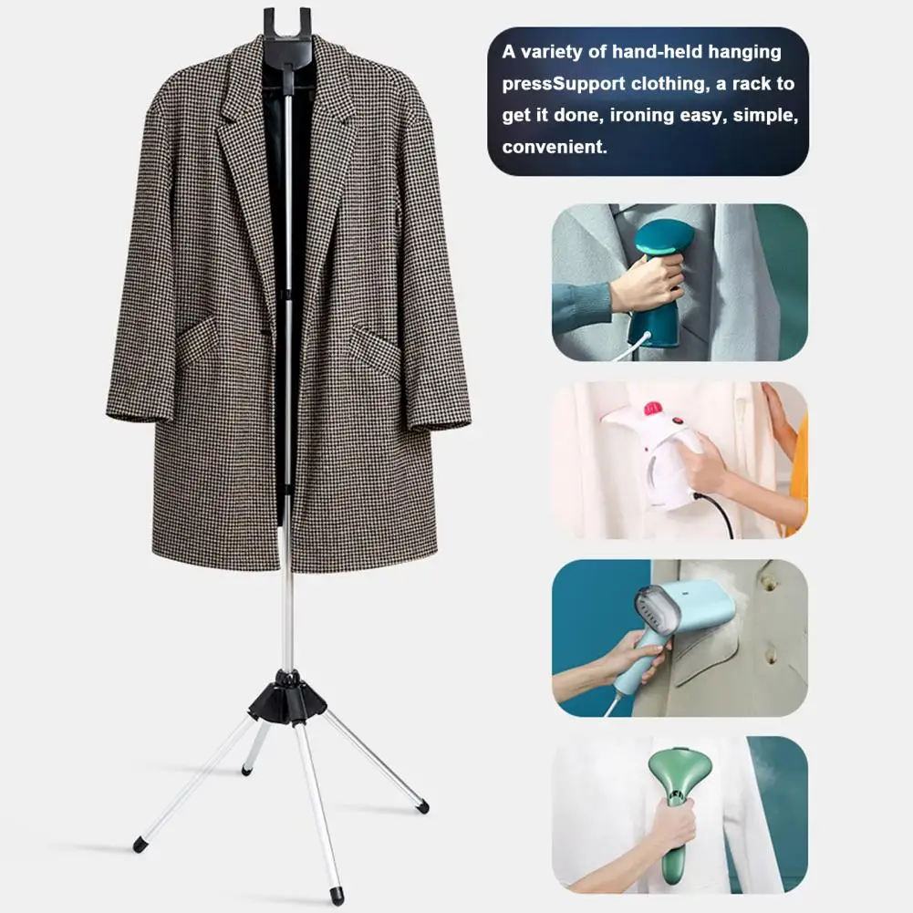 

Clothes Steamer Rack Adjustable Clothes Steamer Hanger Adjustable Standing Garment Steamer Rack with Foldable Hanger for Clothes