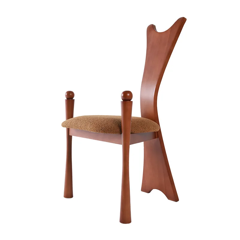 

Wabi party chair medieval dining chair home solid wood creative French retro art high back chair