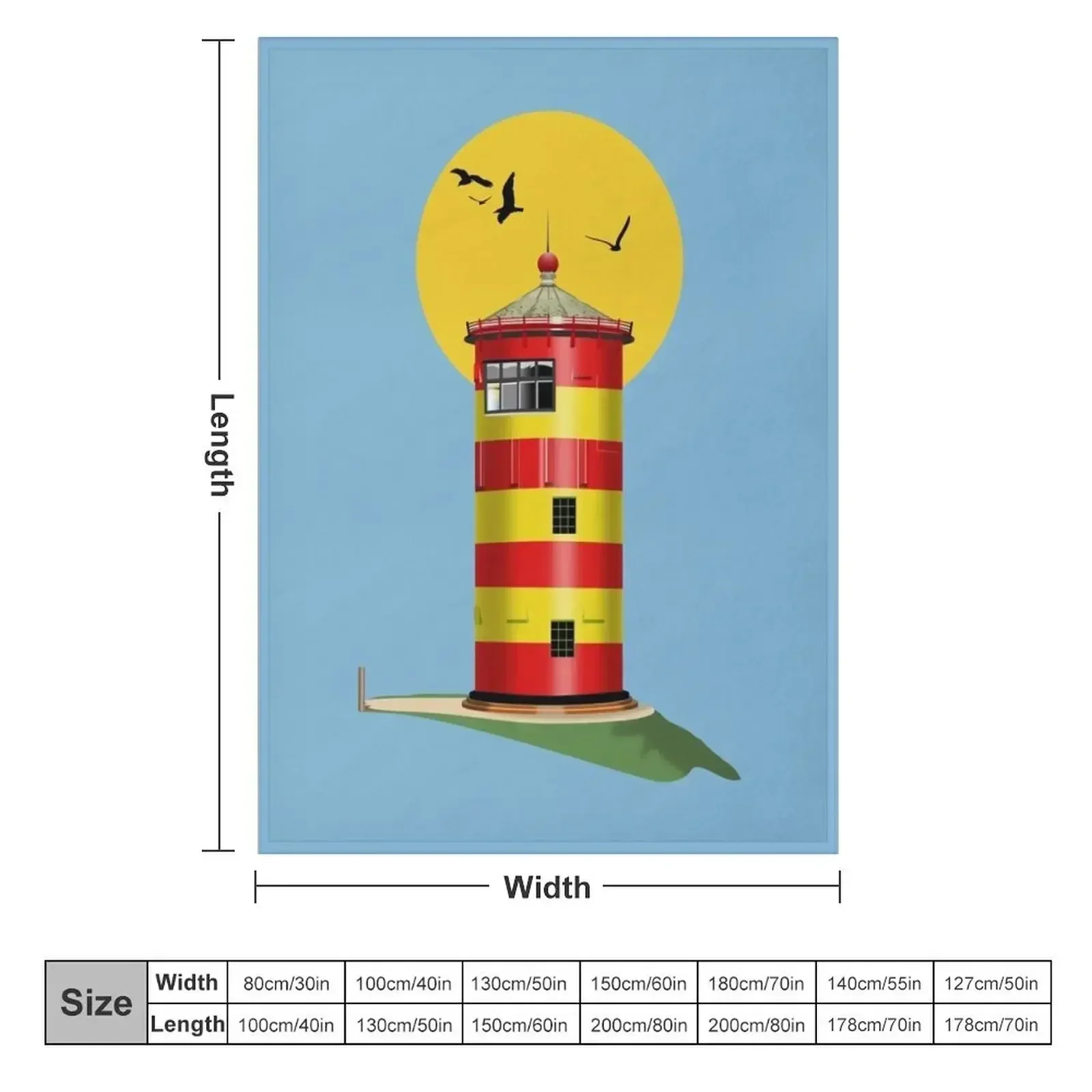 Pilsum Lighthouse Pilsumer Leuchtturm Germany Throw Blanket Loose Bed sofa bed Shaggy Bed covers blankets and throws Blankets