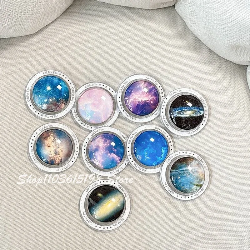 Корейский милый магнитный держатель со звездным небом и кристаллами, ручка Tok Griptok, держатель для телефона, подставка для телефона, поддержка iPhone 17, Magsafe Smart Tok