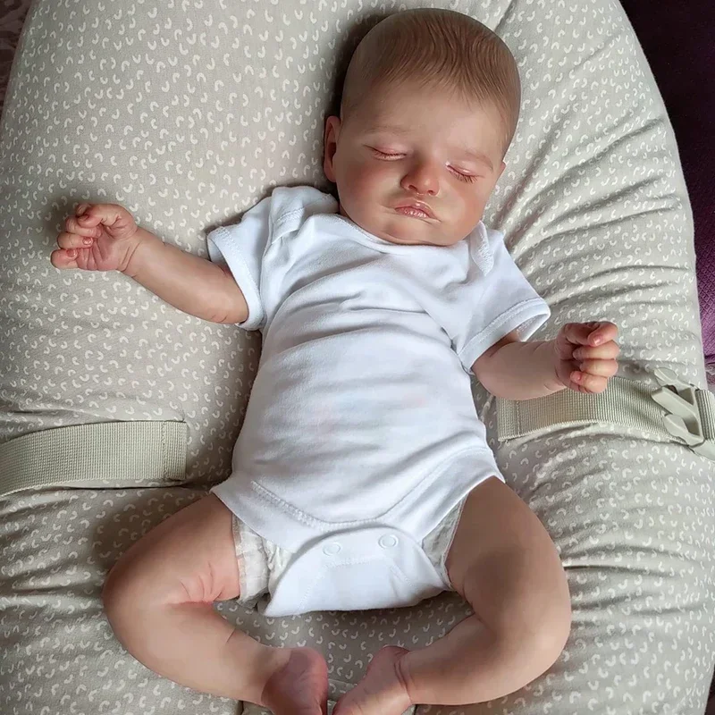 45CM Reborn Baby Doll Rosalie Hand Painted 3D Skin with Visbile Veins Collectible Art Doll Muñecas Bebes Reborn Same as Pictures