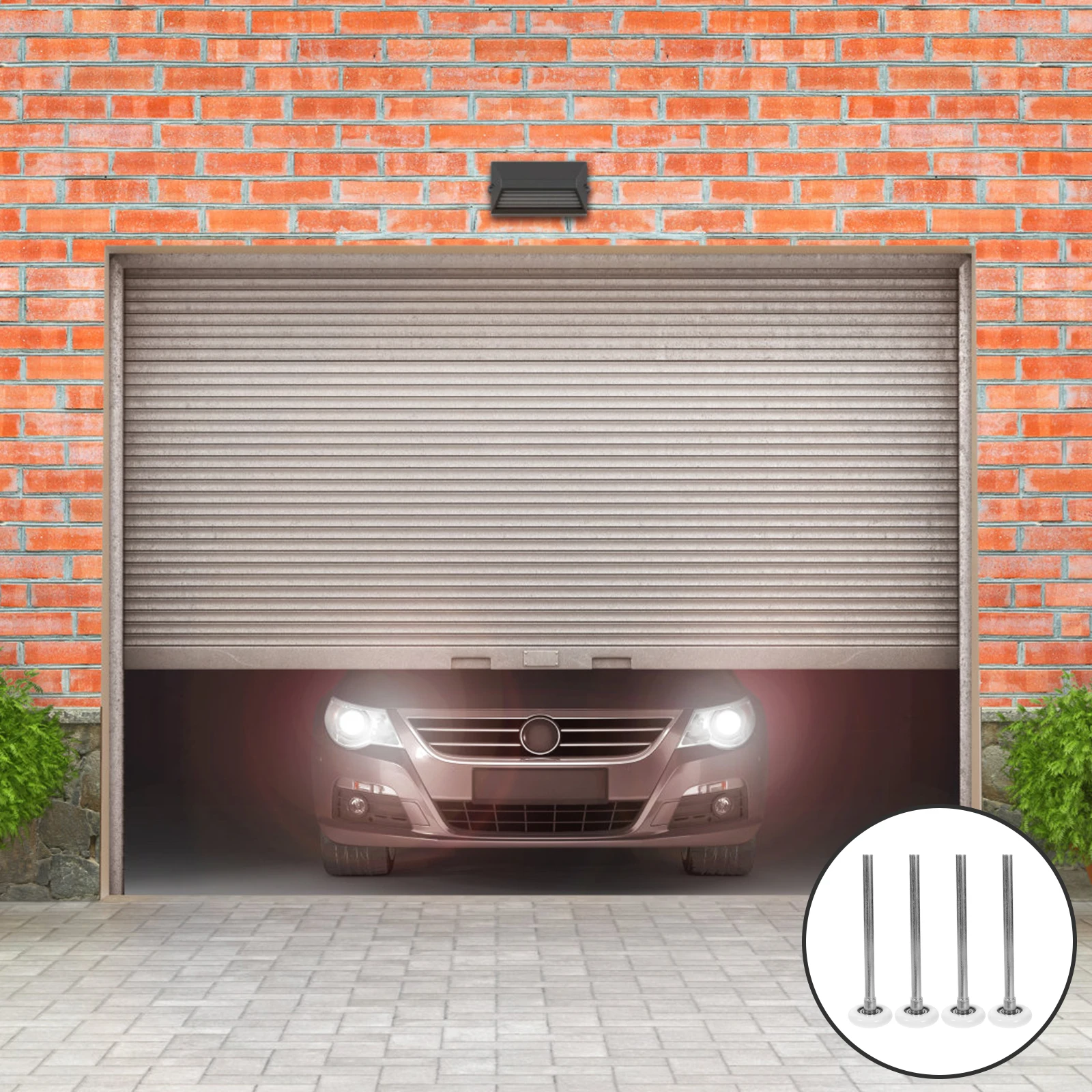 

4 Pcs Roller Accessories Garage Door Nylon Hardware Bearing Rollers Replacement Parts