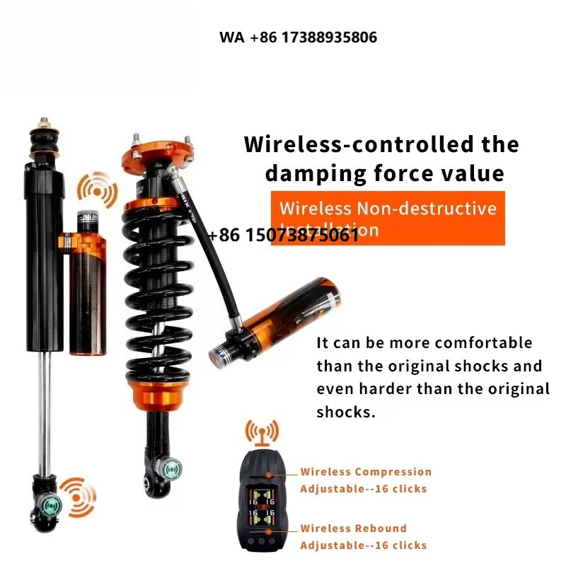 Agshocks Tacoma Nitrogen Coilover  Suspension Shock Absorber with Height and Compression & Rebound Adjustable