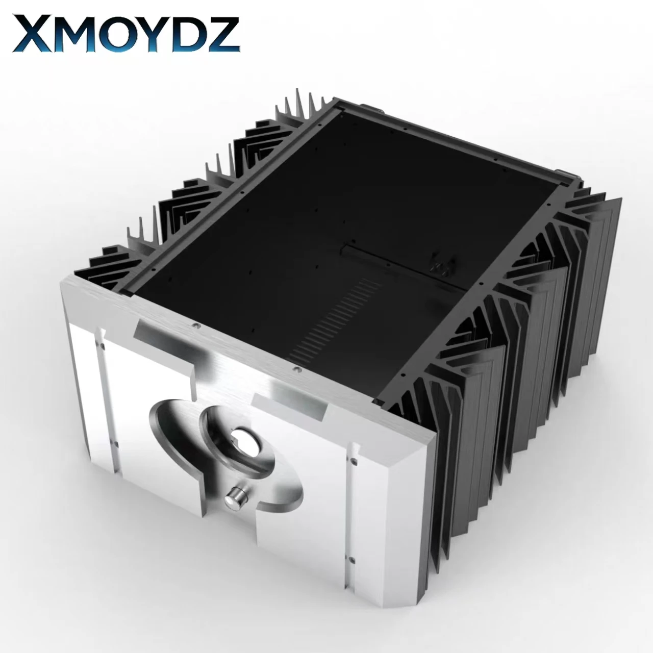 All Anodized Aluminum Class A Amplifier Chassis 360x195x396mm 40W Voltmeter Heat Sink HiFi DIY Preamp Power Amp Enclosure Case