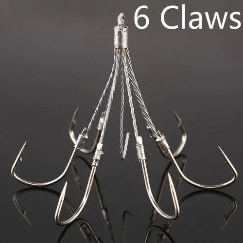 Fishing Hook 4/5/6/8 Claw Hook Super Sharp Hooks With Barbed Fishing Hook view 5