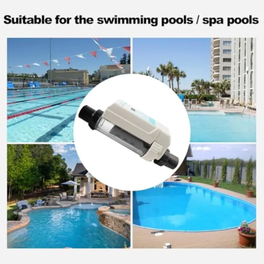 نظام مولد كلور الملح EC12 لحمامات السباحة الداخلية حتى 15000 جالونًا نظام كلورة حمام سباحة المياه المالحة الأوتوماتيكي الذكي مع