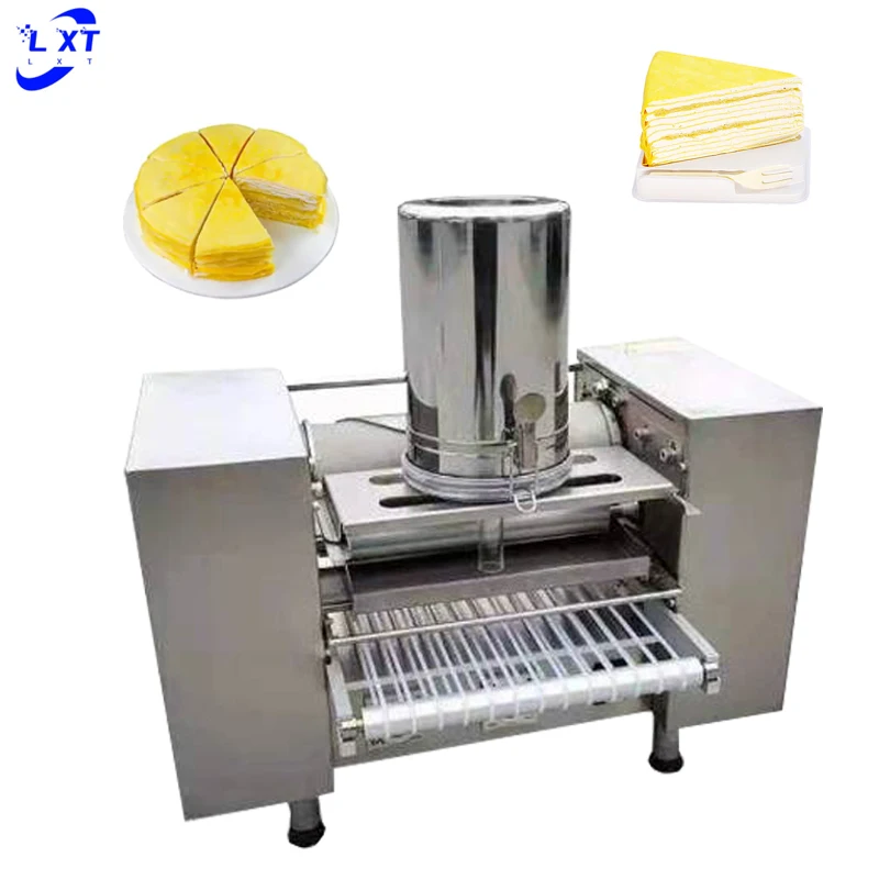 Commercial Automatic Mini Mille Egg Crepe Cake Machine Thousand Layer Cake Pancake Egg Skin Crepe Making Machine