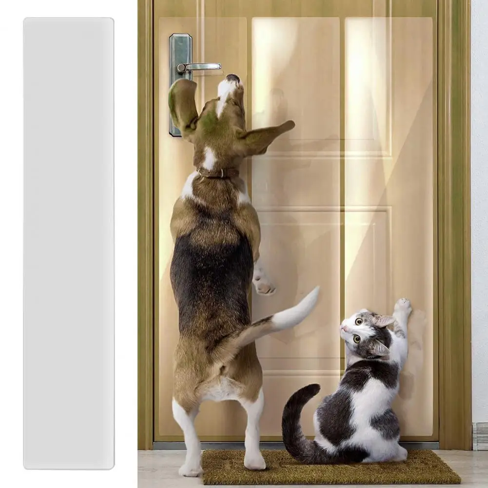 Door Cover for Pets Cat Scratch Door Protector Pet Scratch Door Protector Set Anti-scratch Tape for Furniture Cat Dog Frame