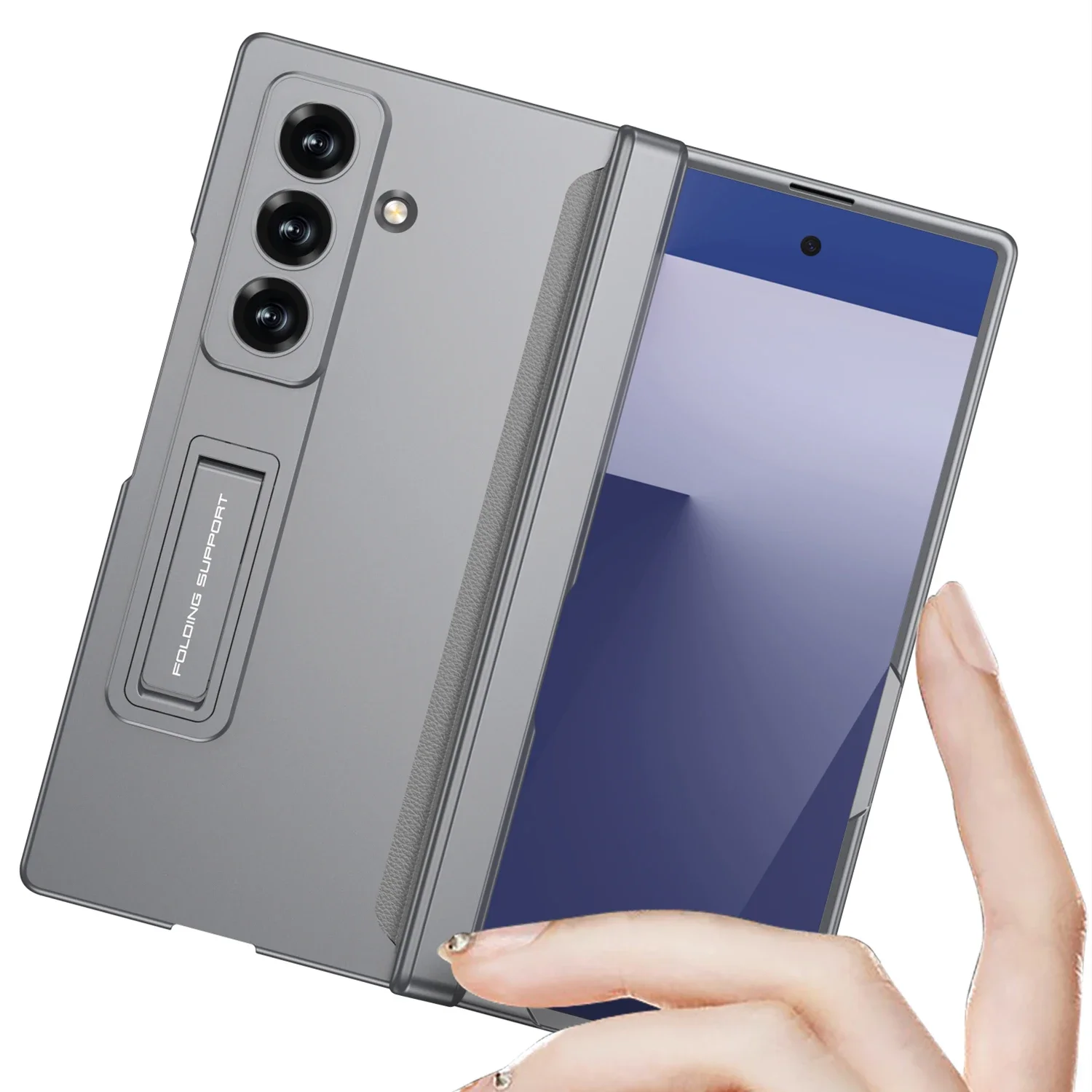 Все включено чехол для телефона с магнитным шарниром для Samsung Galaxy Z Fold 7, 6, 5, 4, 3, 5G с защитным стеклом для экрана, противоударный чехол