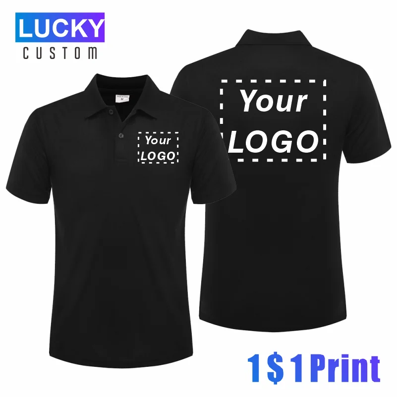 Summer Men\'s Polo Shirts Affordable Casual Short Sleeves Personal Company Group Logo Custom Men\'s and Women\'s Custom Top Shirts