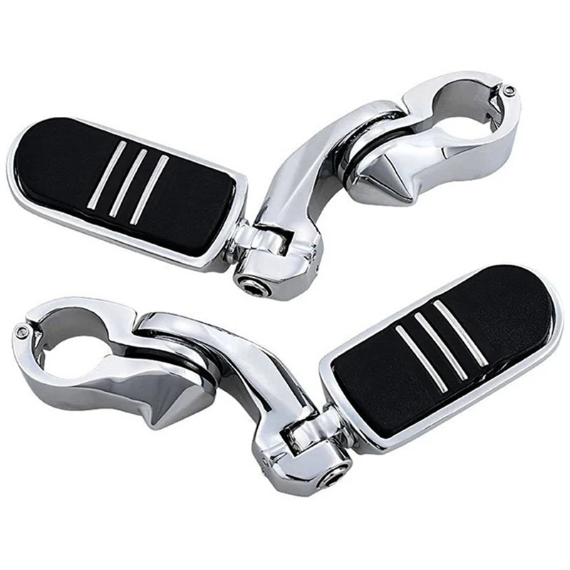 

2 Piece Motorcycle Pedal Pedal Foot Pegs Kit 1-1/4 Inch As Shown Metal For Davidson Streamliner Touring Road Ride