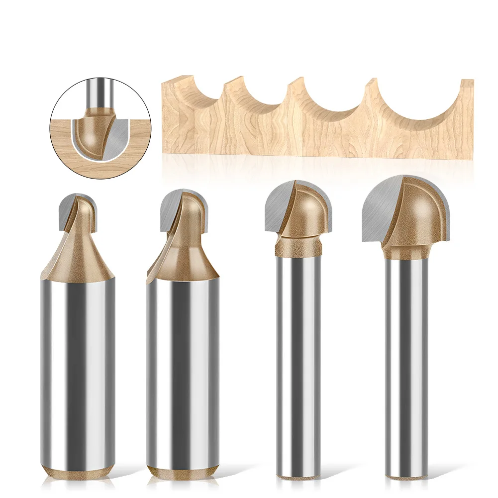 

6 мм 12 мм хвостовик с круглым дном резьбовой фрезы с круглым дном долбежный фрезерный станок для резьбы головка деревообрабатывающие инструменты