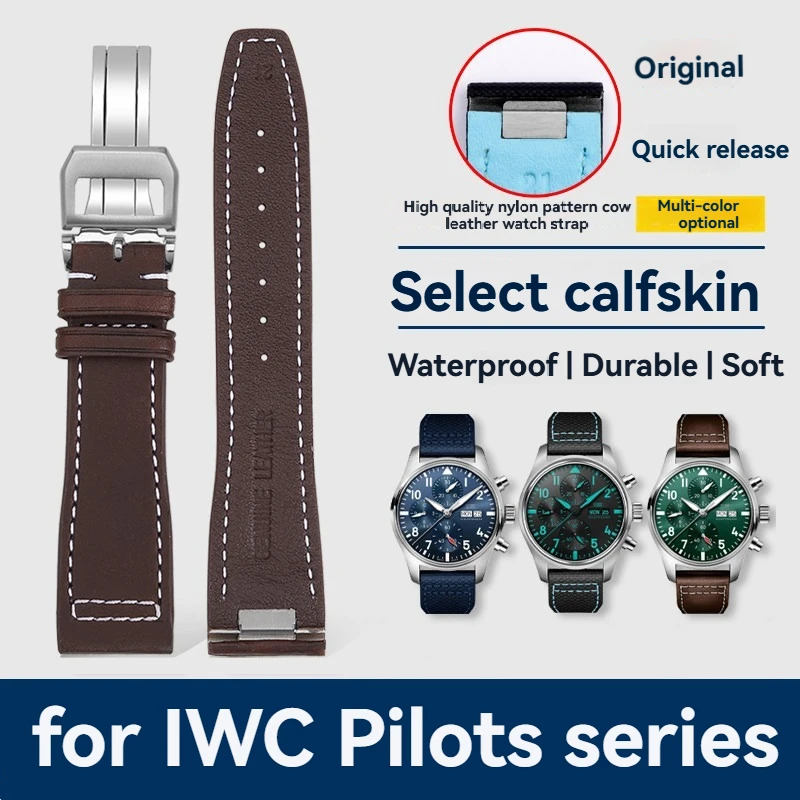 20mm-21mm-genuine-calfskin-leather-strap-for-iwc-pilot's-watch-quick-release-replacement-band-fits-iw388103-iw378005-003-001