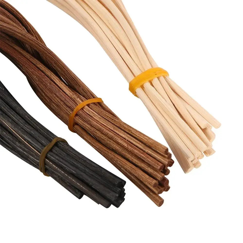 20Pcs 28CM Long Wavy Diffuser Stick Home Fragrance Black Coffee Air Freshener Rattan Reed Fragrance Replacement Refill Sticks