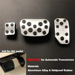 For Toyota Alphard Vellfire PREVIA HARRIER Sienta PREVIA SIENNA AQUA Corolla C-HR Prius Fortuner VENZA Prado Car Pedal Cover Pad