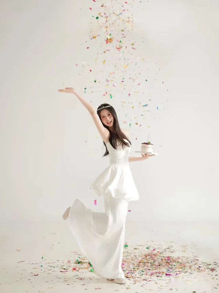 

Костюм для фотосессии в стиле студийной тематики на день рождения, художественный, в стиле журнальных обложек, элегантный, для сценических выступлений, Ханьфу