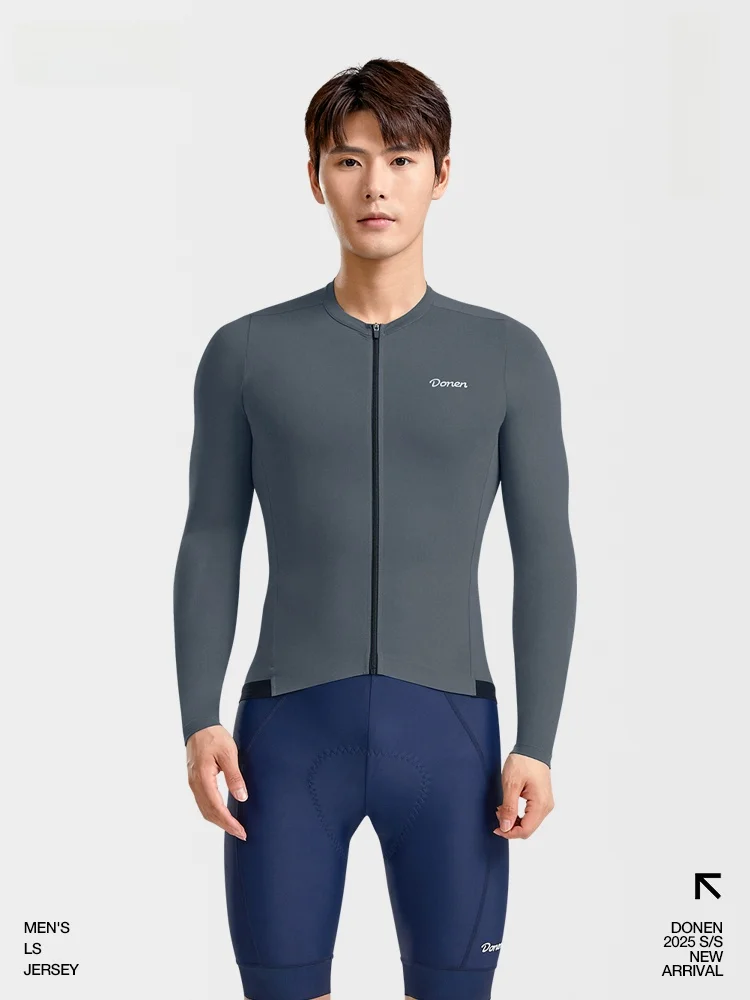 

High Elastici Lightweight Breathable Qui Dry Long Sve Road Bicycle Equipment Men's Cycling Suit Sun Protection Bike Ri...