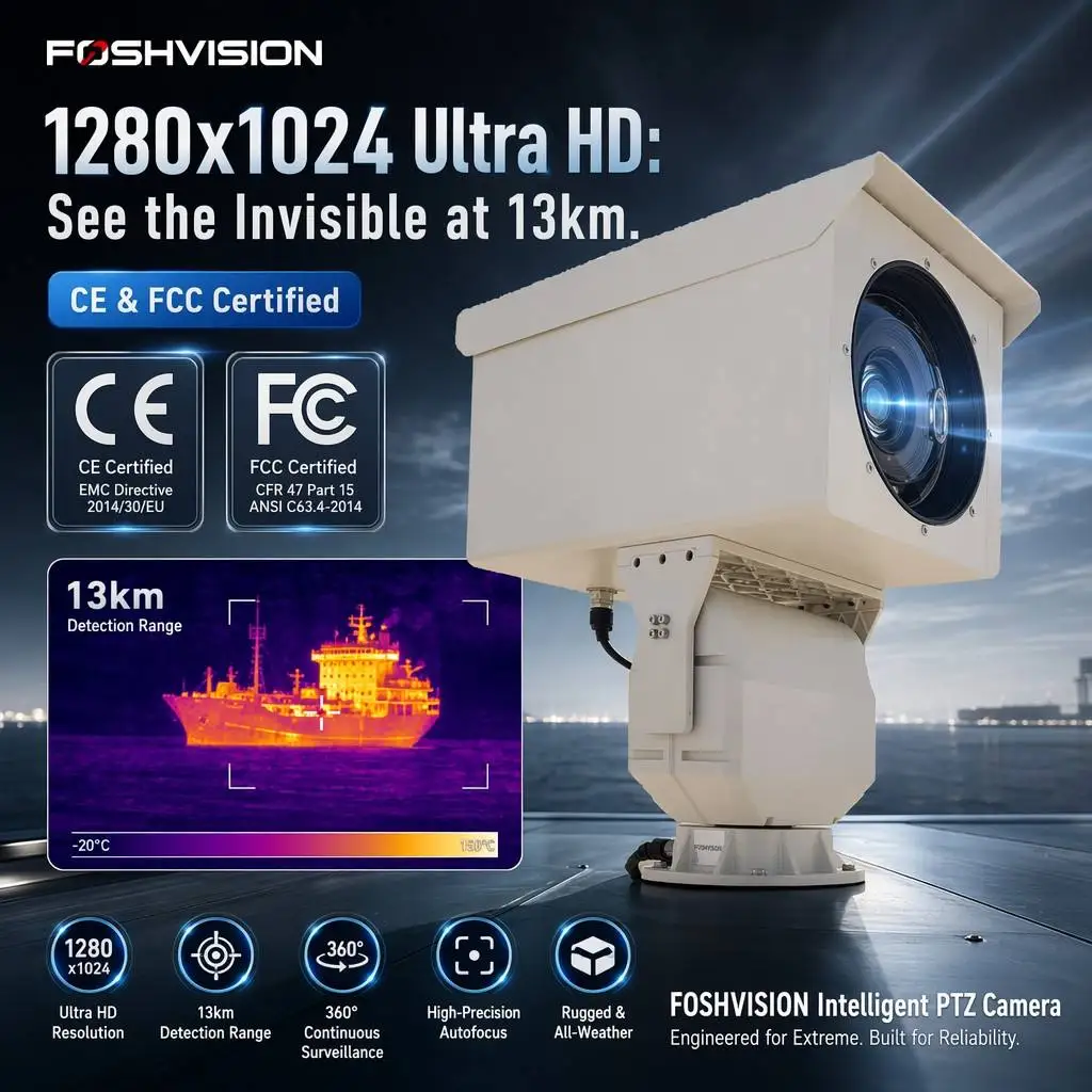 10km Long Range Fog Penetration Optical Security Camera Thermal Camera PTZ