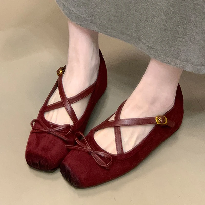 

Женские лоферы на плоской подошве с бантом, осенняя элегантная обувь в стиле Лолиты, модные женские балетки, кроссовки, трендовое платье 2025 года, Zapatos Mujer