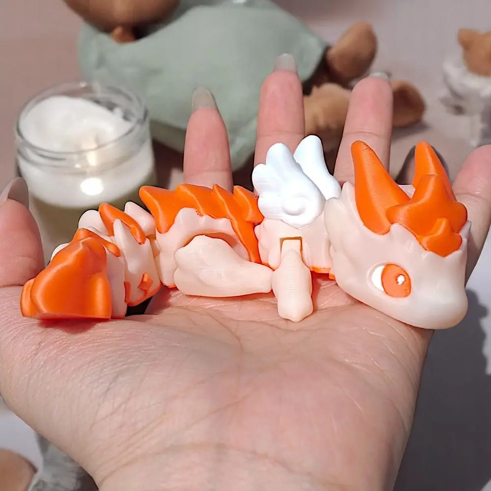 움직일 수있는 관절 드래곤 장식 현실적인 만화 3D 인쇄 드래곤 모델 인형 수공예품 드래곤 조각 어린이