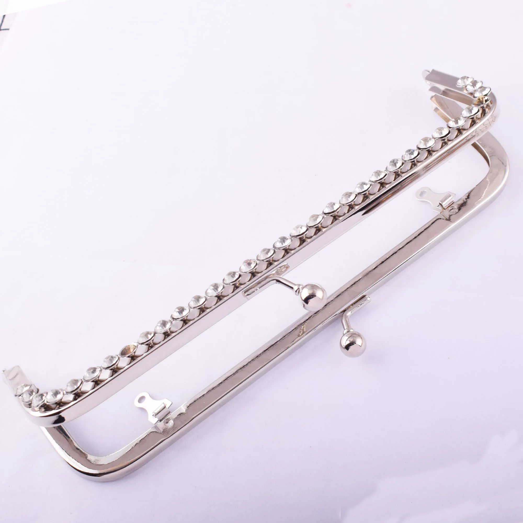 Purse clasp snap clutch Frame Kiss Clasp Lock Crystal Purse Handle Beautiful Coin Bag Frame for Purse Making DIY Craft