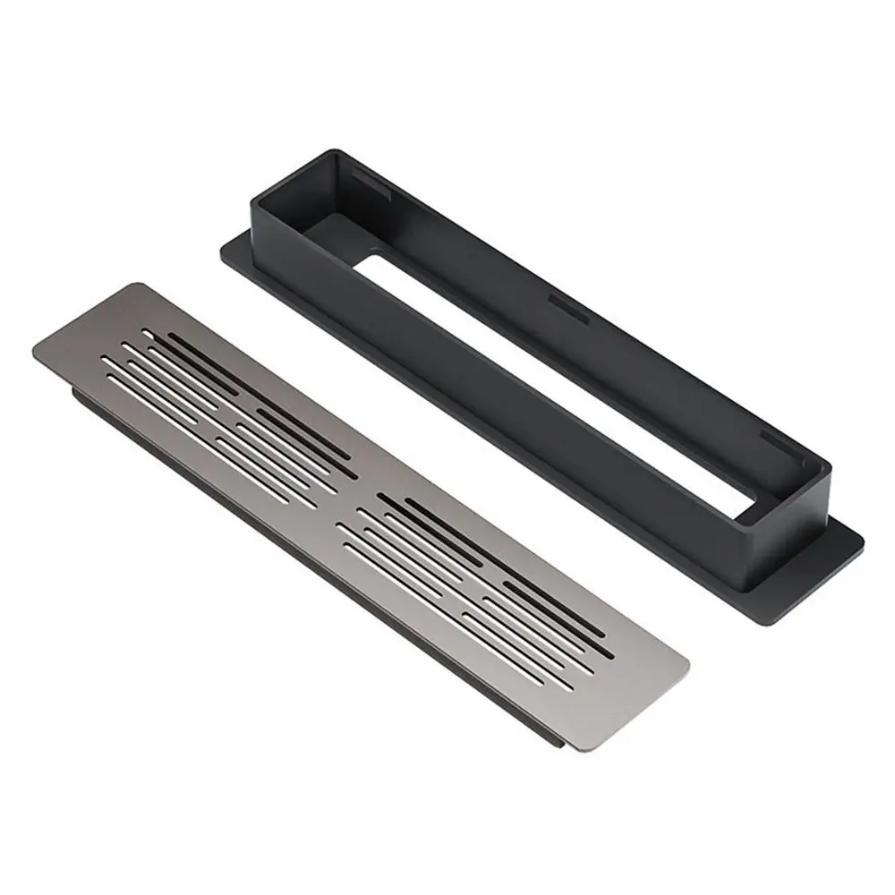 알루미늄 합금/플라스틱 캐비닛 통풍구 커버 직사각형 30mm 폭 환기 그릴 커버 통기성 메쉬