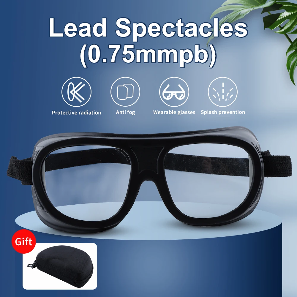 Genuine Nuclear Radiation Protective Lead Spectacles All Defense X-Ray Gamma Ray Protective 0.75mmpb Lead Glasses Safety Glasses