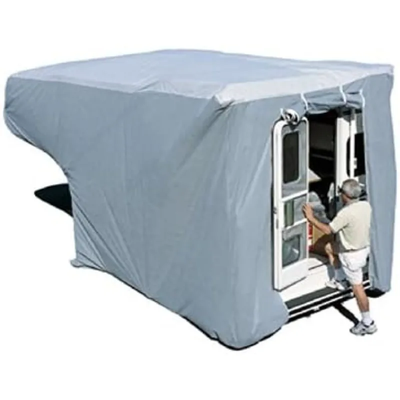 12264 SFS Aqua Shed Truck Camper Cover - 8' to 10' Queen Bed , Gray, Medium - Queen 193 Inch -213 Inch