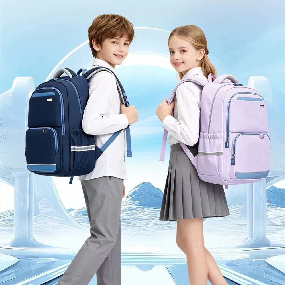 Sun Eight Orthopedic School Bag Boy Girl Mochila Escolar Primary Student Shoulder Backpack Water Proof Large Capacity Light