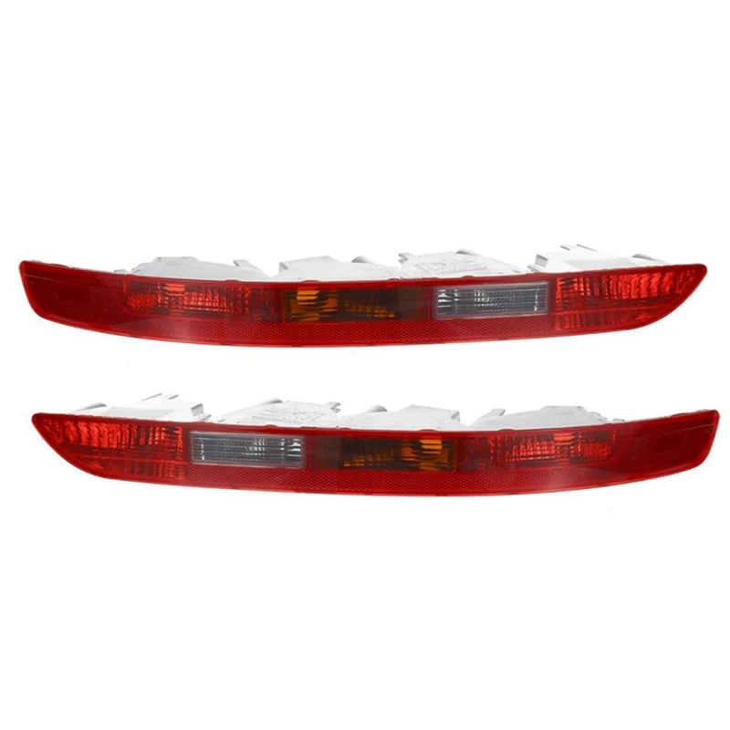 1Pair Red Bumper Lamp Housing For  Q5 2.0T 2009-2017 Car Taillight Turn Signals Brake Light Cover (Without Lamp)