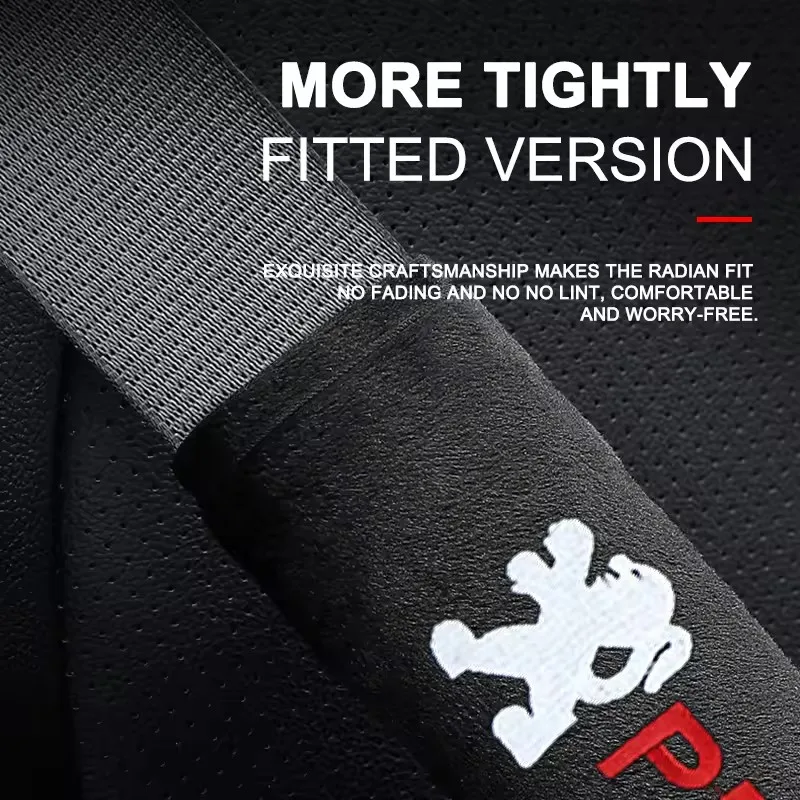 2 قطعة تصفيف السيارة حزام الأمان حماية منصات الكتف لبيجو 206 307 308 3008 207 208 407 408 508 2008 5008 107 106 205 301